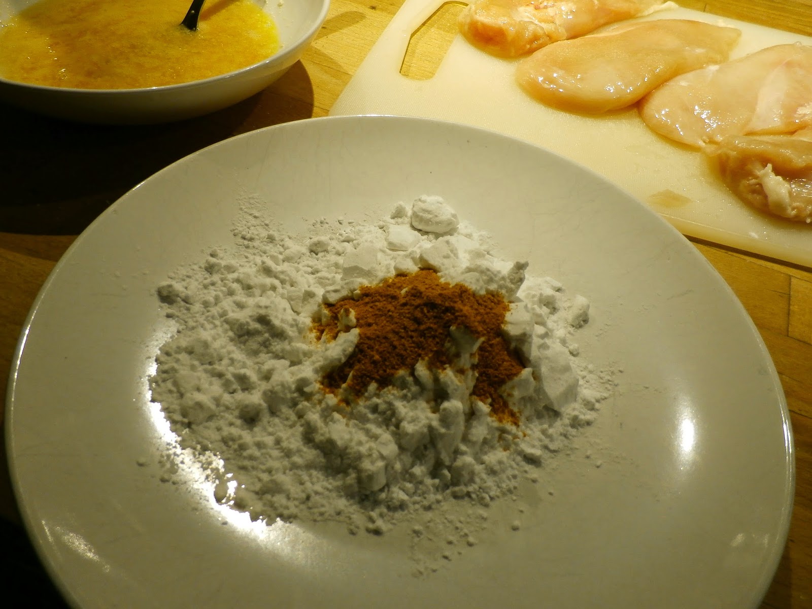 Panierka - mąka z curry.
